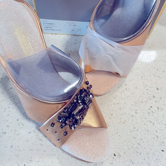 Louis et Cie Rose Gold, Mule / Slide Heels *NIB* - Picture 5 of 6